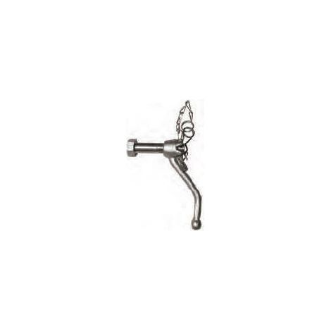 Maxter – Kit manette et axe timon TU/TZ – Longueur ajustable – Accessoires pour remorque – Compatible avec modèles standards