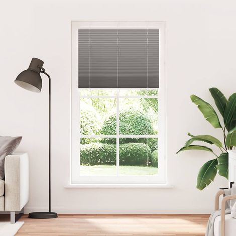 Store plissé anthracite 110x200 cm largeur du tissu 109,4 cm
