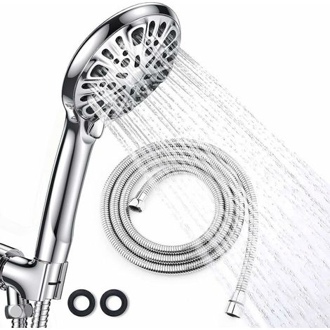 Douchette à main, économique en eau, avec flexible, pour une utilisation quotidienne dans la salle de bain, pour plus de confort et un usage quotidien sous la douche.-AquaForge (1/5)