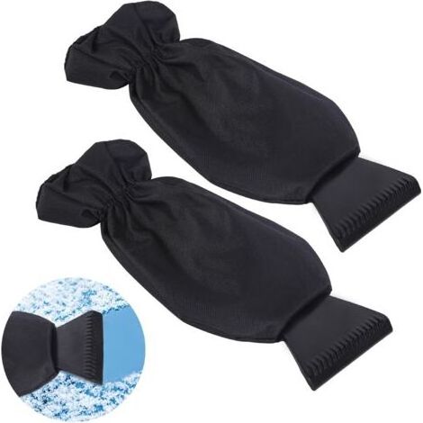 2 Pièces Grattoir Vitre Voiture Degivrant Vitre Voiture Raclette Pare Brise Voiture avec Gant Grattoir Pare Brise Voiture pour Gratter la Glace et Pelleter la Neige (1/4)