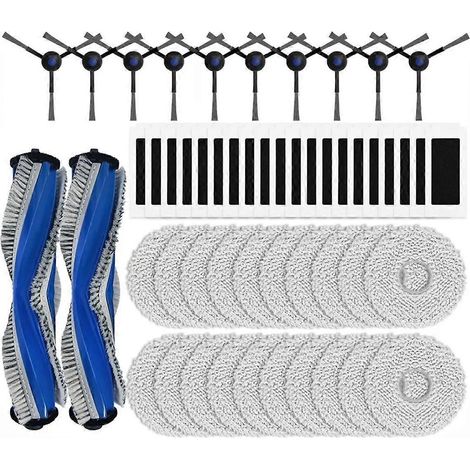 Pièces de rechange pour aspirateur robot DEBOT T30S COMBO : brosse principale, filtre HEPA et lingette de nettoyage (1/5)