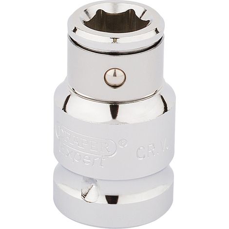 Draper 1/2" Square Drive Hexagon Screwdriver Bit Holding Socket, 10mm Size (Model 16811) (1/5)