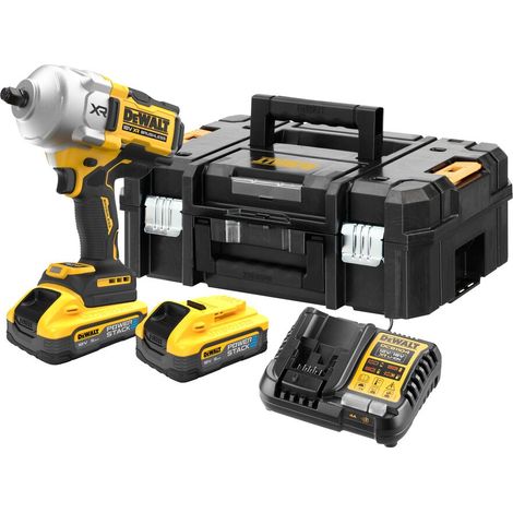 DeWalt DCF961H2T 18V XR 1/2" High Torque Impact Wrench Kit - 2x DCBP518, Charger & TSTAK II Case (1/5)