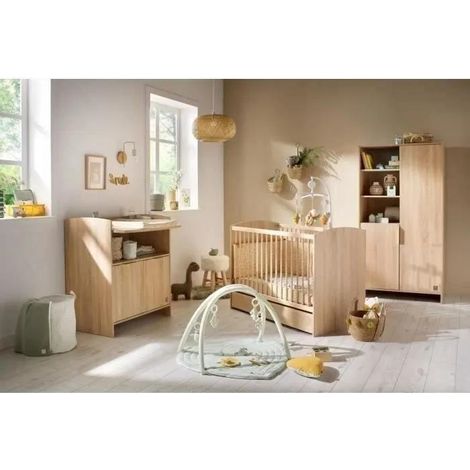 Sauthon Trio Azur Babyzimmermöbel Eiche Gold Elegant