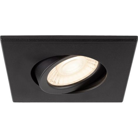 Collerette décorative UNIVERSAL DL intérieur carré noir orientable - SLV - 1007184