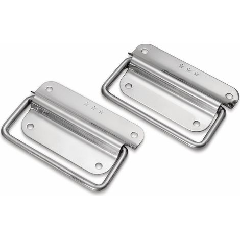 Maniglia acciaio inox eneroid 102 mm 73 mm 2 pezzi (1/2)