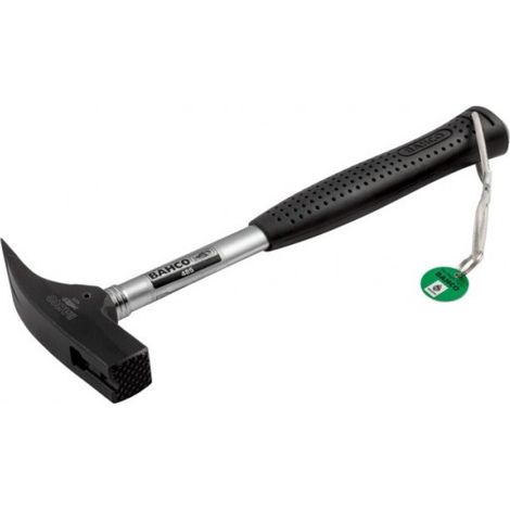BAHCO - Marteau de charpentier arrache clous, manche en acier et câble de sécurité 318mm