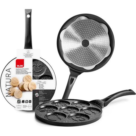Poêle à crêpes ibili natura 7 revêtement antiadhésif 26 cm