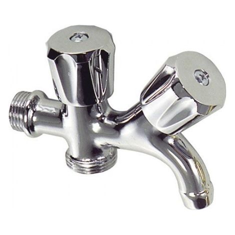 Waschmaschinen-Doppelhahn 1/2"