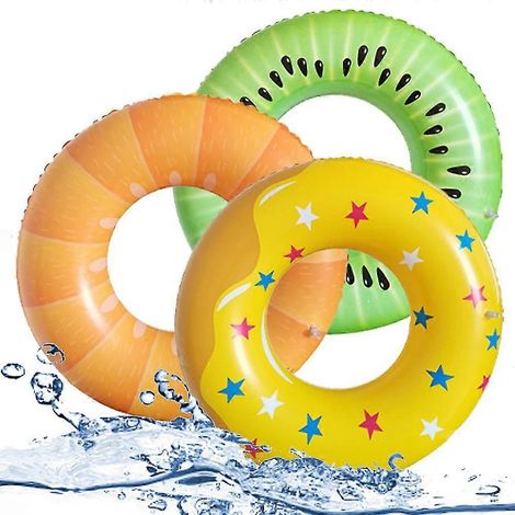 Ensemble de 3 bouées gonflables, pour adultes et enfants, pour la natation en piscine et les fêtes aquatiques.-AquaForge (1/3)