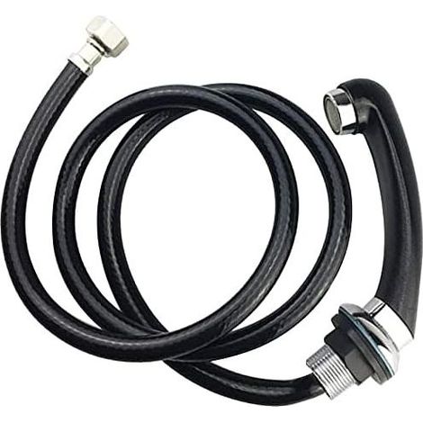 2M Flexible de Douche en Acier Inoxydable Anti Torsion, Tuyau de Douche Raccord Standard G 1/2 Universel pour Salle de Bains Adaptable à Toutes les Douchettes-AIMOONSA (1/5)