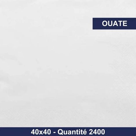 QUALQUE - Serviette cocktail ouate - 20x20 - Blanc - x6000 (1/4)