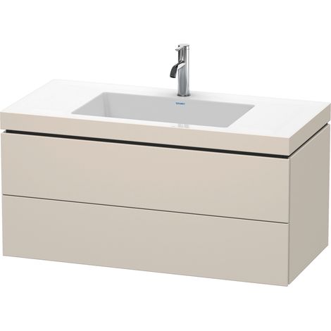 Duravit L-Cube c-bonded Ensemble suspendu, 2 tiroirs, sans