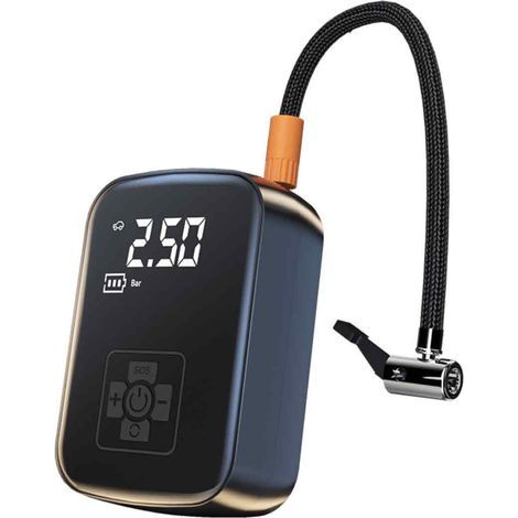 Mini-Elektro-Luftkompressorpumpe, tragbar, 3600 mAh, 150 psi – LCD-Bildschirm, 4 Modi, wiederaufladbar (1/5)