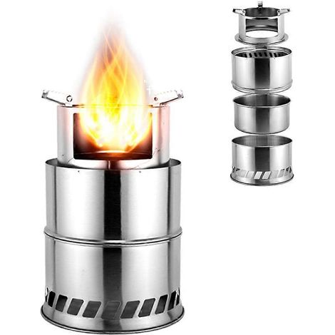 Four à flamme nue détachable, réchaud de camping/barbecue, mini-réchaud rond portable, plaque chauffante, réchaud de voyage, réchaud de cuisine pour la maison ou (1/4)