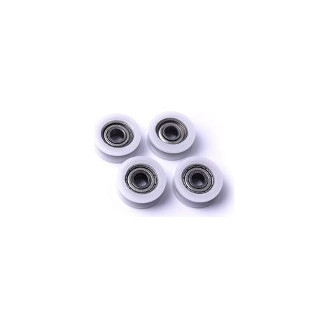 roulettes rainurées en nylon, pour poteaux d'angle de portail coulissant, tiroirs, 23,9 x 5,9