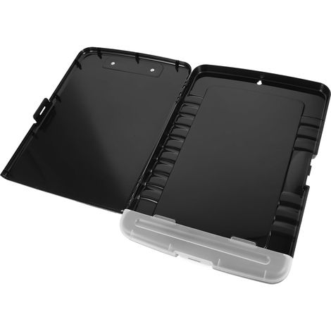 Porte-bloc avec Rangement Latéral et Porte-stylo Planchette Robuste Abs (1/5)