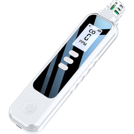 Détecteur de monoxyde de carbone portable, mesureur de concentration de CO avec écran LCD, idéal pour les voyages, la voiture et le camping. (1/5)