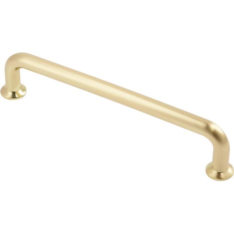 Furniture handles - Finish: Brushed gold - Hole spacing: 320 mm - Length: 334 mm, Zinc alloy, 2-pack (1/4)