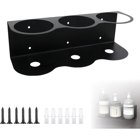 Aerosolhalter, Sprühflaschen-Wandhalterung aus Stahl, Sprühflaschen-Wandhalterung, Aufbewahrungsregal für Zuhause oder die Arbeit in der Garage (3 Steckplätze) (1/5)