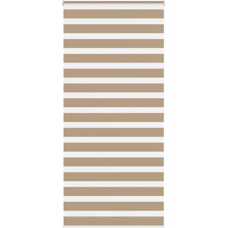 Doppelrollo Sandbraun 100x200 cm Stoffbreite 95,9 cm Polyester
