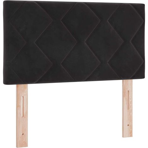 Maison Exclusive - Testiera Nero 80 cm Velluto