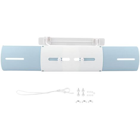 Deflector de parabrisas azul retráctil para protección contra el viento y el aire acondicionado. (1/5)