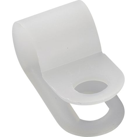 TRU COMPONENTS Befestigungsschelle schraubbar 532006 Bündel-Ø-Bereich 6.5 mm (max) Natur 25 St.