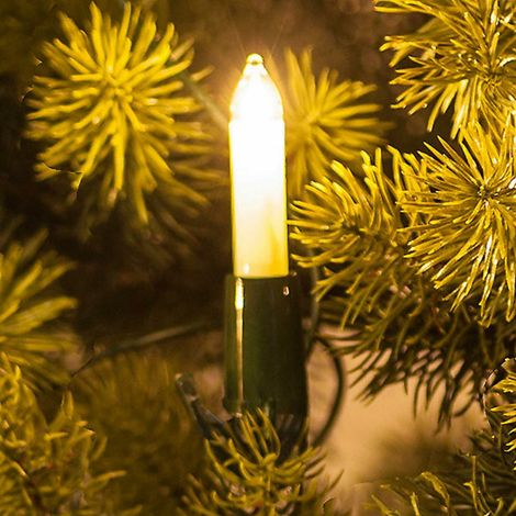 [GEBRAUCHT] B-Ware Saico Lichterkette Kleinschaftkerzen Dekolicht Weihnachtslicht Weiß 30 Flammig