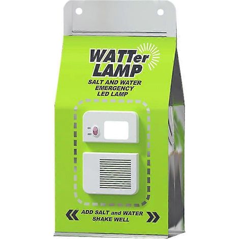 Lampe lanterne à eau salée, lampe LED d'urgence pour le camping en pleine nature. (1/5)