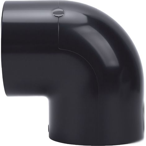 Connecteur de conduit coudé à 90 degrés, diamètre intérieur de 50mm, tuyau en plastique PVC gris, adaptateur de raccord de tuyau, 1.5 pouces (1/5)