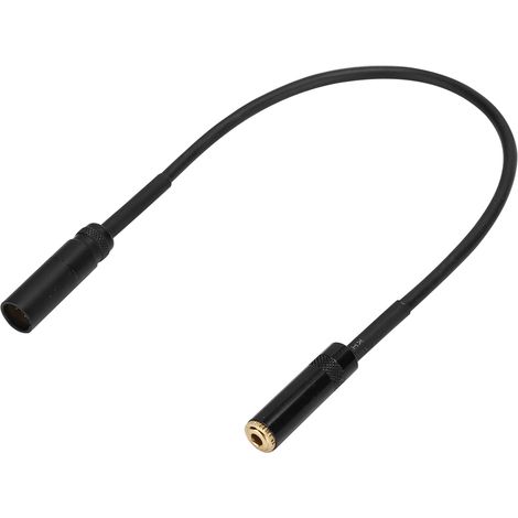 Adaptateur Câble Audio 3.5mm Femelle vers Mini XLR Mâle pour Équipement Vidéo et Enregistrement (0.3m) (1/5)