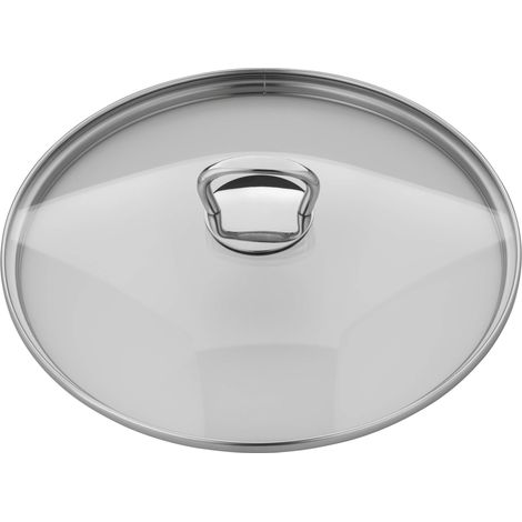 Couvercle de rechange avec poignée carrée en verre 24 cm