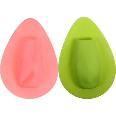 2 vases décoratifs en silicone, adhésifs et repositionnables, pour fleurs plantes (1/5)