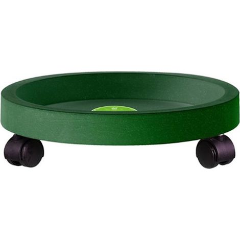 Soucoupe à roulettes pour pots de fleurs - 3 tailles (28,5cm/33,4cm/38,3cm) - Plastique robuste portant 125 lbs - 4 roues avec frein - Usage intérieur/extérieur (1/5)
