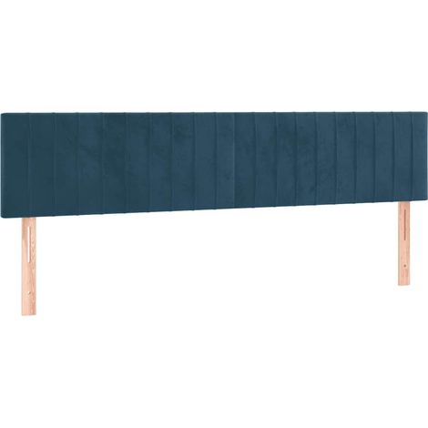 Têtes de lit Bleu foncé 200 x 5 x 78/88 cm Velours (1/5)