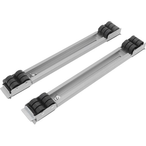 Roulettes extensibles robustes pour appareils électroménagers, supportant une charge de 300 kg, avec base rétractable, pour lave-linge, sèche-linge et meubles. (1/5)