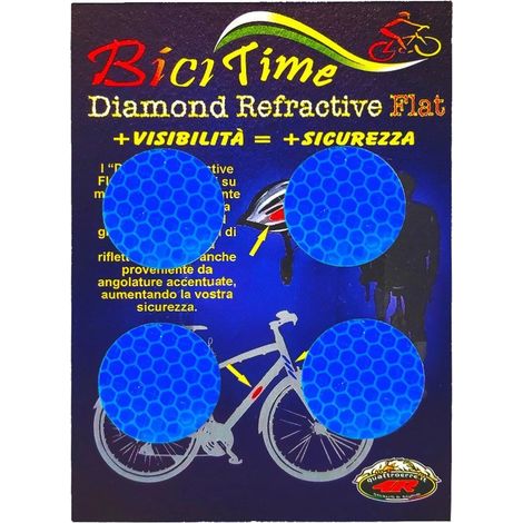 Adesivi Rifrangenti Cerchi 4 Pz - Colore: BLU