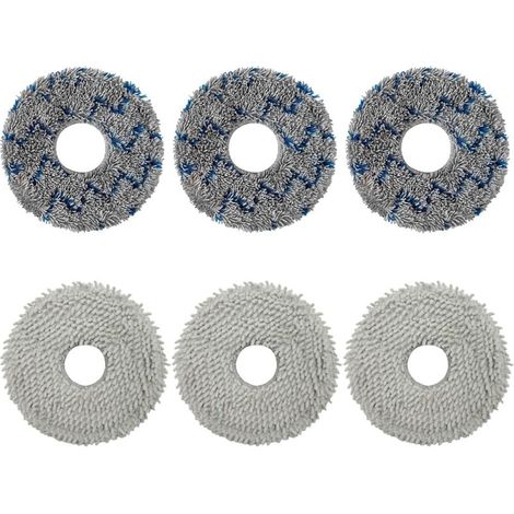 6 pièces d'accessoires Essuettes pour Ecovacs Deebot T50 Pro Omni/ N30 Pro Omni/ T30 Pro/ T30S/ T20 Omni/ T10 Omni/ X1 Omni/ X2 Omni Robot d'aspiration (1/5)