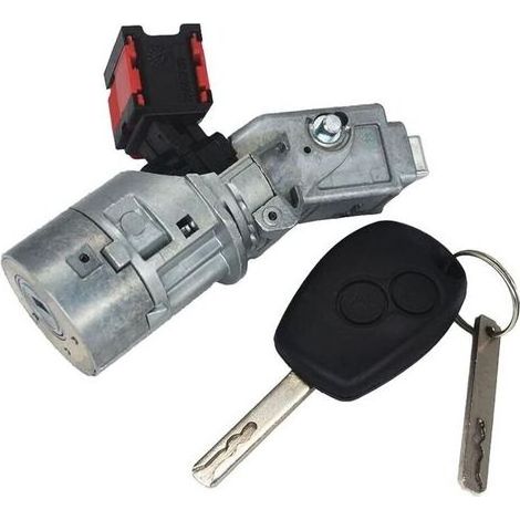 Lntyq Kit Neiman Clio 3 Kangoo 2, KASturbo Antivol Serrure d'allumage Direction avec clé pour Trafic Master Duster Sandero NV300 NV400 7701208408 (1/5)