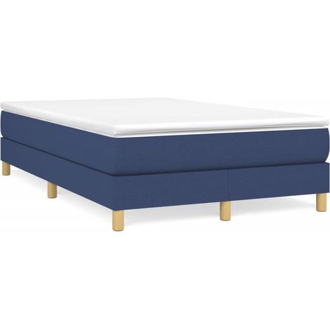 Maison Exclusive - Boxspringbettgestell Blau 120x200 cm Stoff