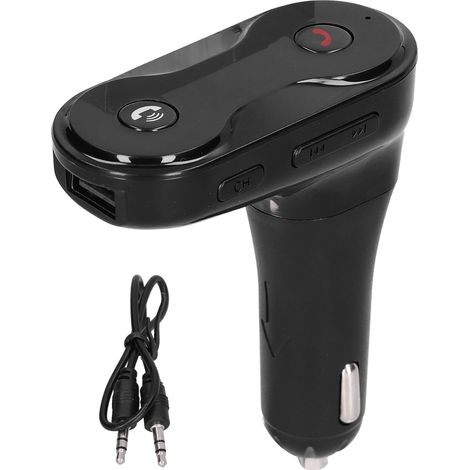 C8 Bluetooth FM-Transmitter fürs Auto, Freisprecheinrichtung, kabelloser MP3-Audioadapter fürs Auto (1/5)
