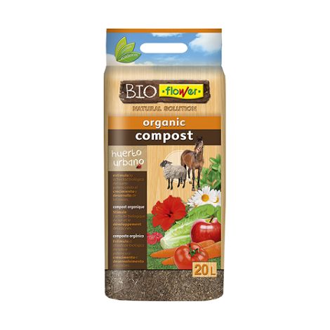 Compost de substrat de fleurs bio 20 l