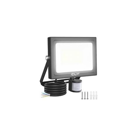 Projecteur LED Détecteur De Mouvement 80W, 7520LM Spot Extérieur LED, Étanche IP66 Projecteur Exterieur LED, 6500K Blanc Froid Éclairage Exterieure Avec Detecteur Pour Cour Garage Patio Jardin (1/5)