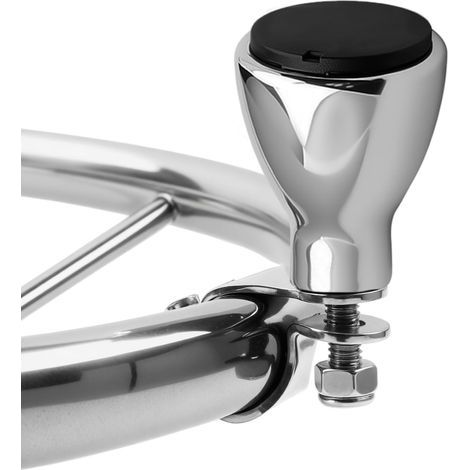 Bouton de commande de volant de bateau de qualité marine, en acier inoxydable 316 pour roue ovale en acier uniquement (1/5)