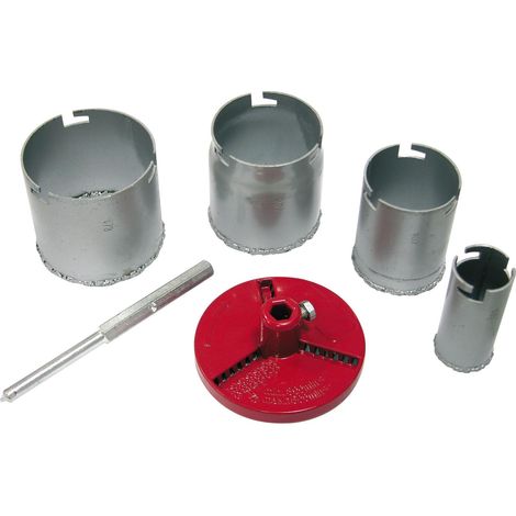 Mega Set aus Hartmetallbohrkronen 33-73 mm