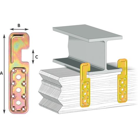 PIASTRA 756 SAGOMATA TRAVI H ACC TROP 50X200/30 MM- ALDEGHI LUIGI SPA- 10,0 pz