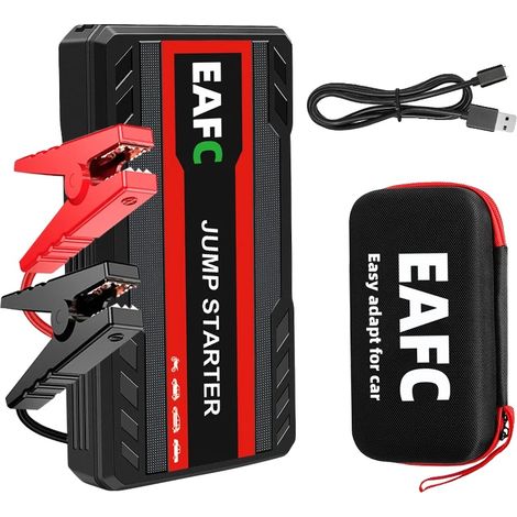 Arrancador de coche, batería externa, luz de emergencia, 600A con caja (1/2)
