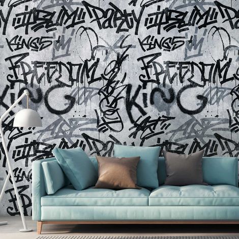 AS Creation Metropolitan Stories The Wall Fototapete Digitaldruck im Urban Stil Grau 1.59 x 2.80 m Beton Tapete für Wohnzimmer - Flur - Büro - Wohnräume (1/3)