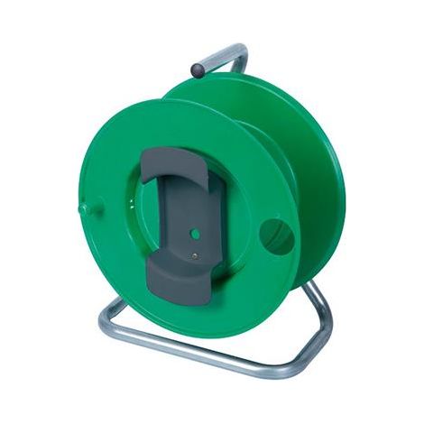 Ribiland – Enrouleur électrique vide 40m – Poignée de transport – Socle stable – Compatible avec câbles standards jusqu'à 40 mètres